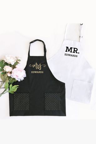 Personalized Mr or Mrs Apron
